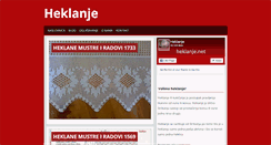 Desktop Screenshot of heklanje.net