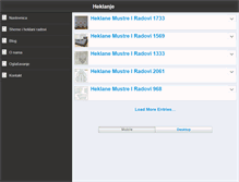 Tablet Screenshot of heklanje.net